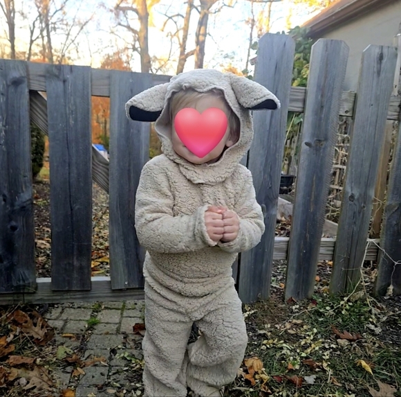 Cream Sheep Kids Costume 18m and 2T - Picture 2 of 7
